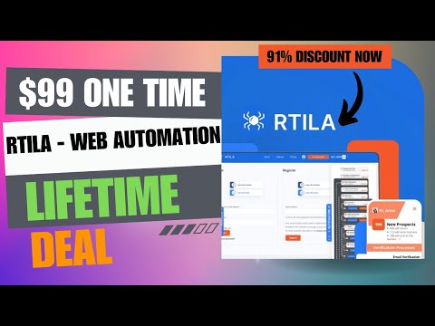 🔰🔰RTILA Web Automation Lifetime Deal | Say Goodbye to Tedious Tasks | $99 Lifetime Deal | 91% Now