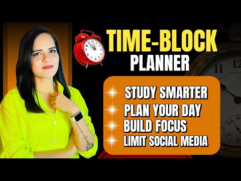 Time-Block Planner (Cal Newport) | کم وقت میں بہترین پڑھائی کیسے کی جائے؟