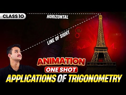 Applications of Trigonometry🔥 1 SHOT- Animation- Class 10 Maths Chapter 9🔥