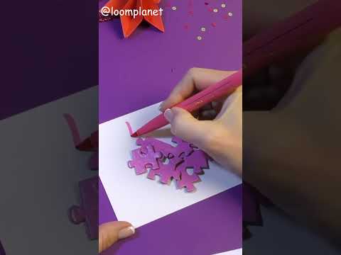 Ненужные ПАЗЛЫ? Делаем Открытку! #shorts DIY Puzzle card easy&cute