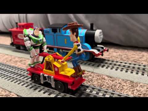 Lionel Trains Mayhem - James, Thomas, Diesel, Toy Story - O Scale Crashes