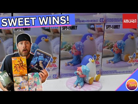 So Many New Claw Machine Anime Figure Wins at Round 1!!