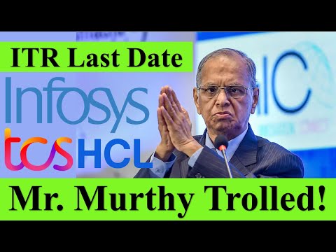 Narayana Murthy Trolled for ITR Portal, IT Employees File Income Tax Returns #tcs #infosys #wipro