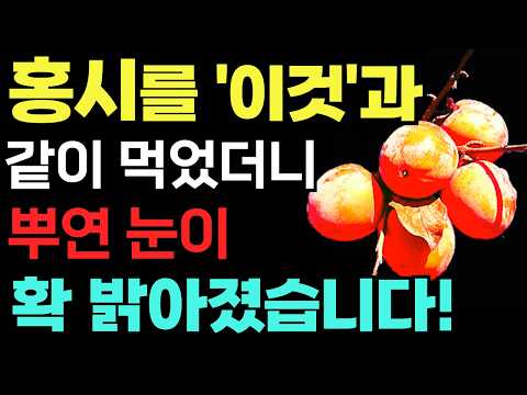 감의 놀라운 효능 7가지 & 부작용! 자연의 지혜롭고 신비한 건강 음식 홍시🍊 단감