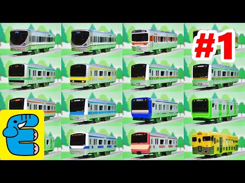 Plarail Who is the Strongest Commuter Train with 49 Trains? #1 [English Subs]