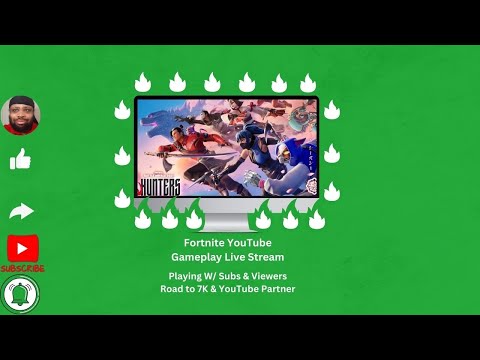 Fortnite YouTube gameplay live stream  playing W/ subs & viewers Road to 7K &  YouTube Partner