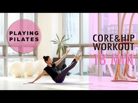 [Playing Pilates] 코어 강화와 힙 이완 운동 18 min ★ Core Strength & Hip Release WorkOut [홈트레이닝]