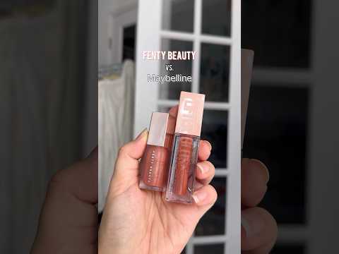 Fenty Beauty Gloss Bomb Dupe! Comparing #FentyBeauty to #Maybelline Lifter Gloss #comparison #shorts