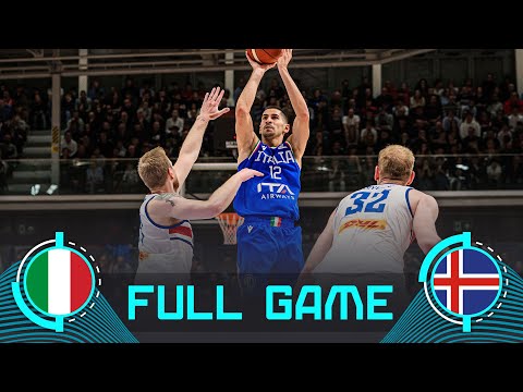 Italy v Iceland | Full Basketball Game | FIBA EuroBasket 2025 Qualifiers