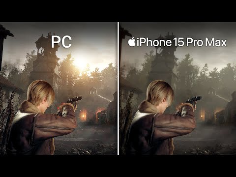 Resident Evil 4 Remake iPhone 15 Pro Max vs PC Comparison