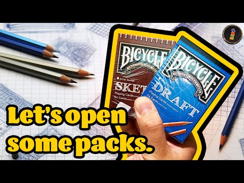 Doodle it up! Sketch & Draft Bicycle Playing Cards! Let's open some packs!