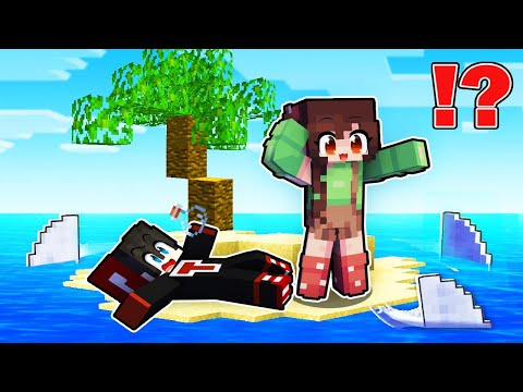 Surviving On Deserted Island in Minecraft! ( Tagalog )