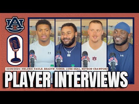 Keldric Faulk and More Speak on Vandy Week | Auburn Player Q&A 10/29/24