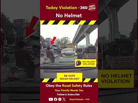 Today Violation 360 Ensure your ride's safety with a helmet #otr #obeytherules #chennaitrafficpolice