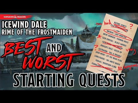 Where Should I Start!? (Icewind Dale: Rime of the Frostmaiden DM Guide)