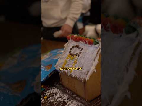 LEBRON JAMES GINGERBREAD HOUSE 💀💀💀 #viralvideo