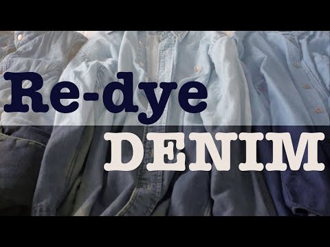 Dye the used denim. Remake the faded clothes! DIY