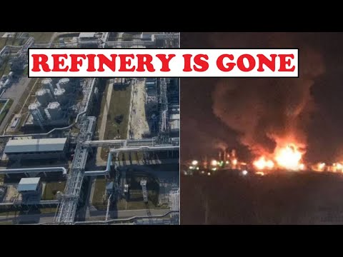 LARGEST OIL REFINERY IN SOUTHERN RUSSIA IS SHUT DOWN AFTER UKRAINIAN DRONE STRIKE || 2024