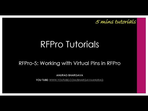 RFPro-5: Working with Virtual Pins in RFPro