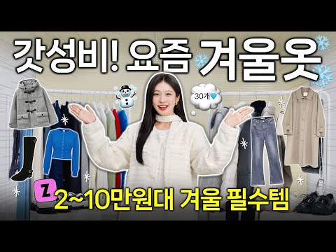 역대급 갓성비! 겨울 패션하울 ☃️🛍️ 2~10만원 겨울옷 코디 & 옷잘알 브랜드 추천 (아우터,코트,패딩,니트)