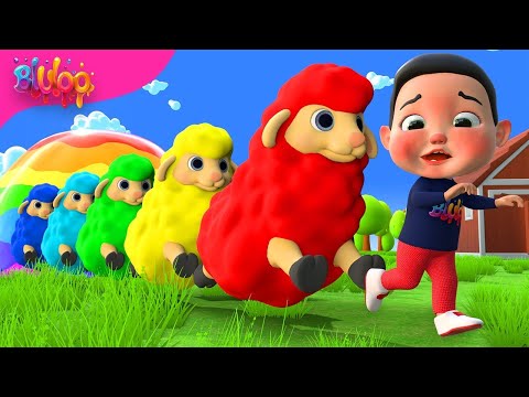 Learn colors with Baa Baa Black Sheep | BluLoo Nursery Rhymes & Kids Songs