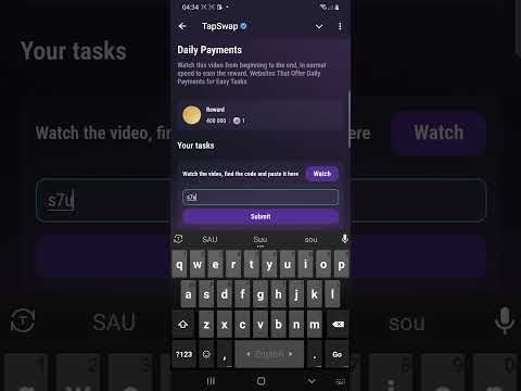 Daily Payments | Tapswap Code | Websites That Offer Daily Payments for Easy Tasks