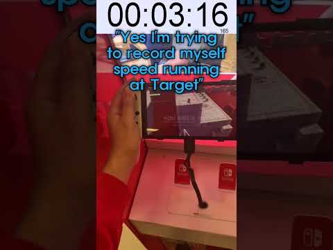 I spedrun Mario odyssey at Target