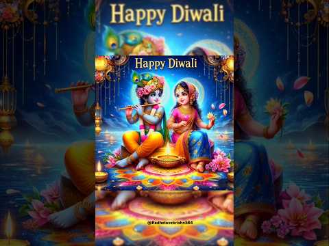 Happy diwali Radhe Krishna #happydiwali #diwalispecial #radharadhe #trending #shorts