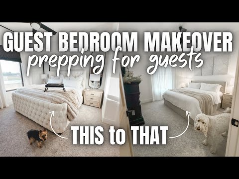 *NEW* GUEST BEDROOM MAKEOVER 2024 | HOLIDAY PREPPING FOR GUESTS | 2024 BEDROOM MAKEOVER ON A BUDGET