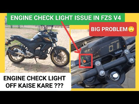 Yamaha fzs V4 Check engine light Issue 🥹 l Big Problem in Fzs V4 l Fz v4 engine malfunction light ON