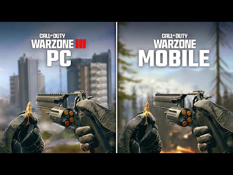 Warzone Mobile vs PC (WZ & MW3) Comparison | iPhone 15 Pro Max vs PC