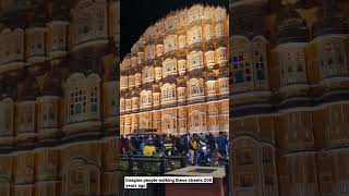 Hawa Mahal at Night, Front View (Pink City, Jaipur) #Hawamahal #shorts #pinkcity #Jaipur