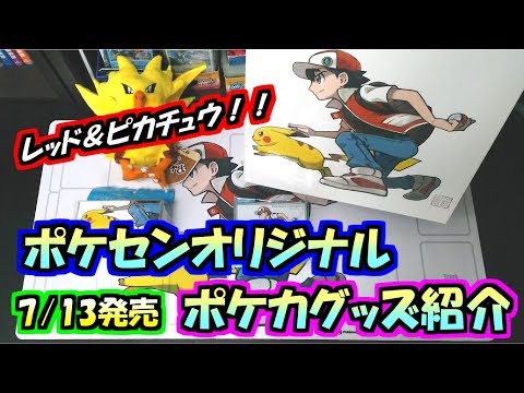 【ポケカグッズ紹介】グッズもこだわれば楽しさ倍増！！ポケモンセンターで買い物してきた。【レッド&ピカチュウ】【Pokémon fit】【サプライ】