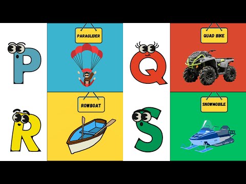 ABC Vehicles Song 🚗✈️ | Learn with Fun | UZR Learning | #abcd #kids #learning