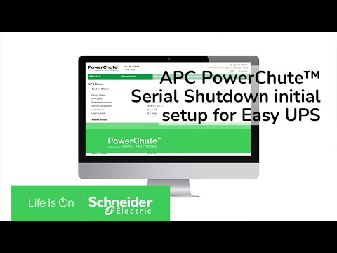 APC PowerChute™ Serial Shutdown initial setup for Easy UPS