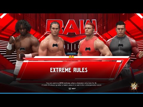 WWE 2K24 - AWA Monday night dawn: Jim vs Ben vs Josh vs Faiz