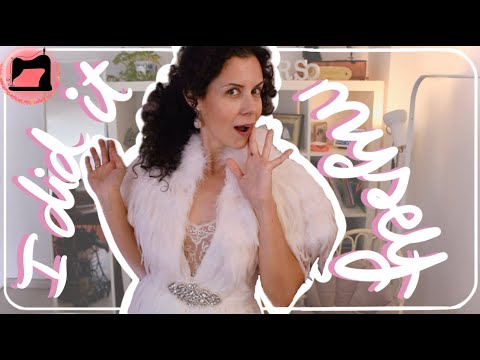 I sewed my own wedding dress!