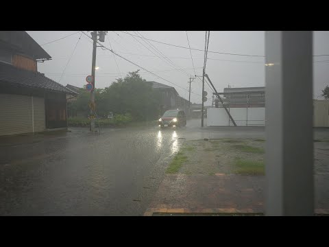 Walking tour Downpour in Ajimano Area, Japan [4KHDR] 散策 土砂降りの味真野地区 福井県越前市