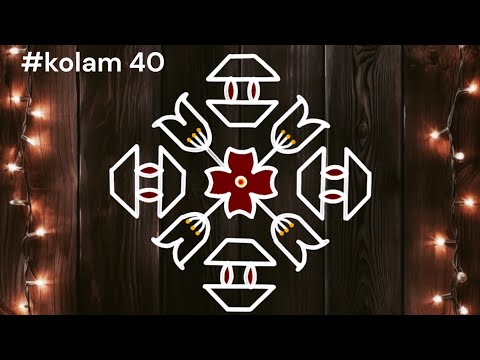 #40 Diwali special kolam 😊 easy and simple kolam designs