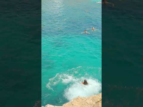 Jump in water | Mallorca, Spain | Cala s’Almunia #travel #mallorca #beach #travel #spain