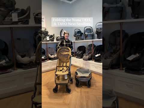 Check out these Nuna stroller’s compact folds! 🤩 #shortvideo #short #shorts #babyproducts #nuna