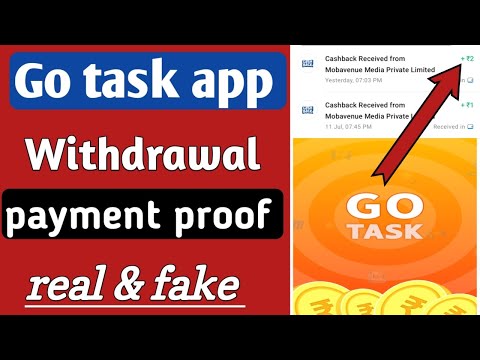 Go Task App Withdrawal Kaise kare | Go Task App Payment Proof Real Or Fake |