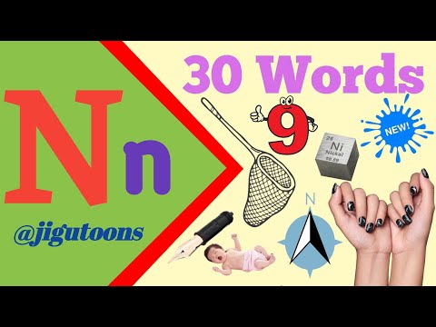 Letter N words for kids /N letter words/Words start with letter N/N words/N for words