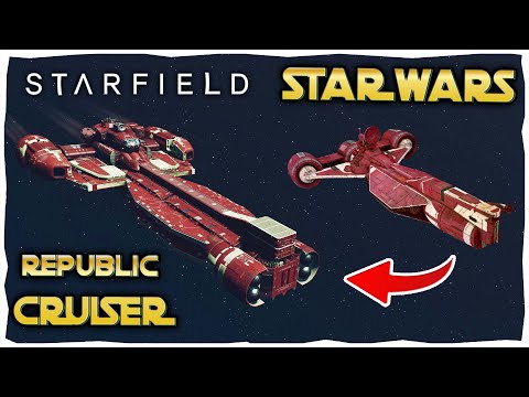 How to Build A Republic Cruiser From Star Wars In Starfield