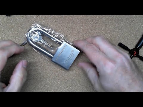 [136] Unity 50mm DD Padlock quick picked open out of package