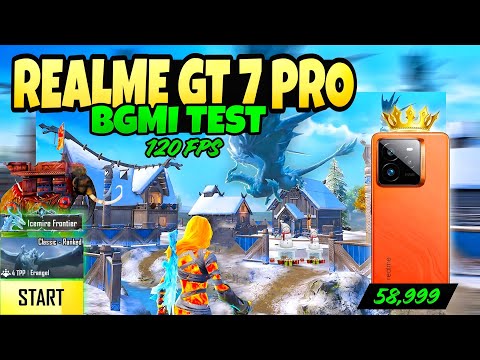 Realme gt 7 pro 🔥 bgmi test 120 fps?? | snapdragon 8 elite 🔥