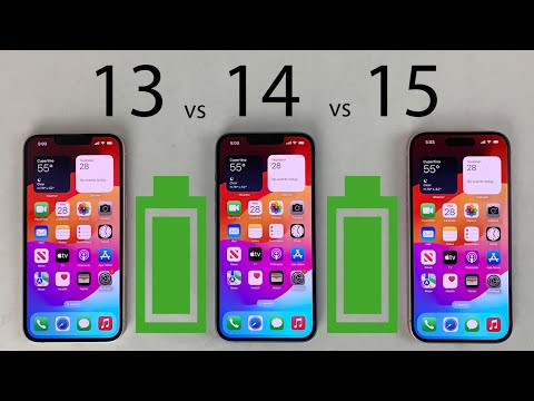 iPhone 15 vs 14 vs 13 Battery Life DRAIN Test