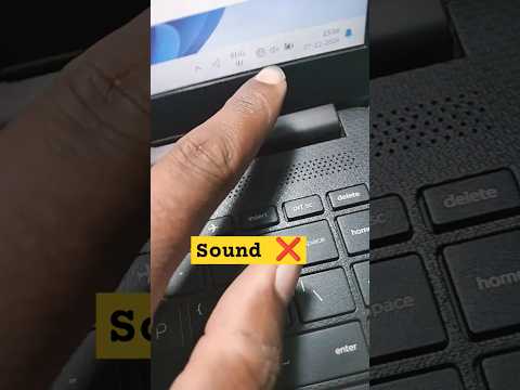 HP 14S Series Laptop Sound Audio Not Working Problem#macnitesh#keyboardtricks#2024short