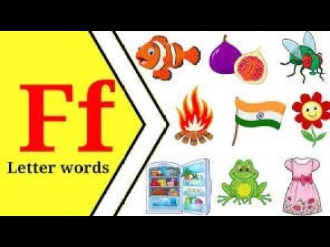 Letter f words for kids /f letter words/ Words start with letter f/ f Words/f for words