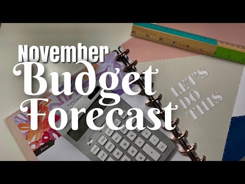 BUDGET WITH ME - November Forecast | Monthly Budget Expectations & Planning for Inconsistent Income